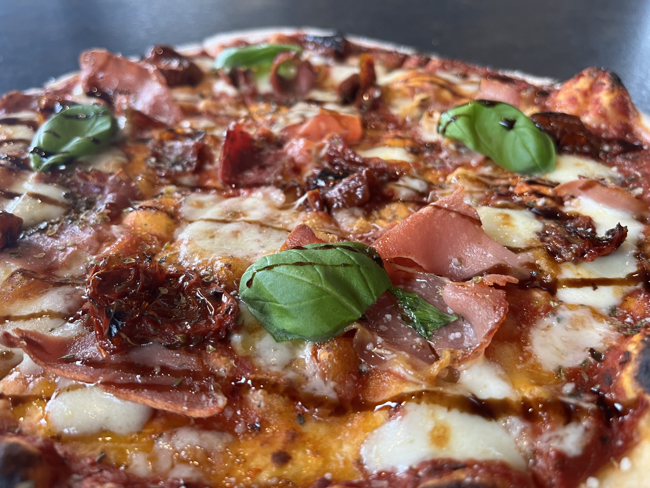 Chanbury's Parma woodfired sourdough pizza