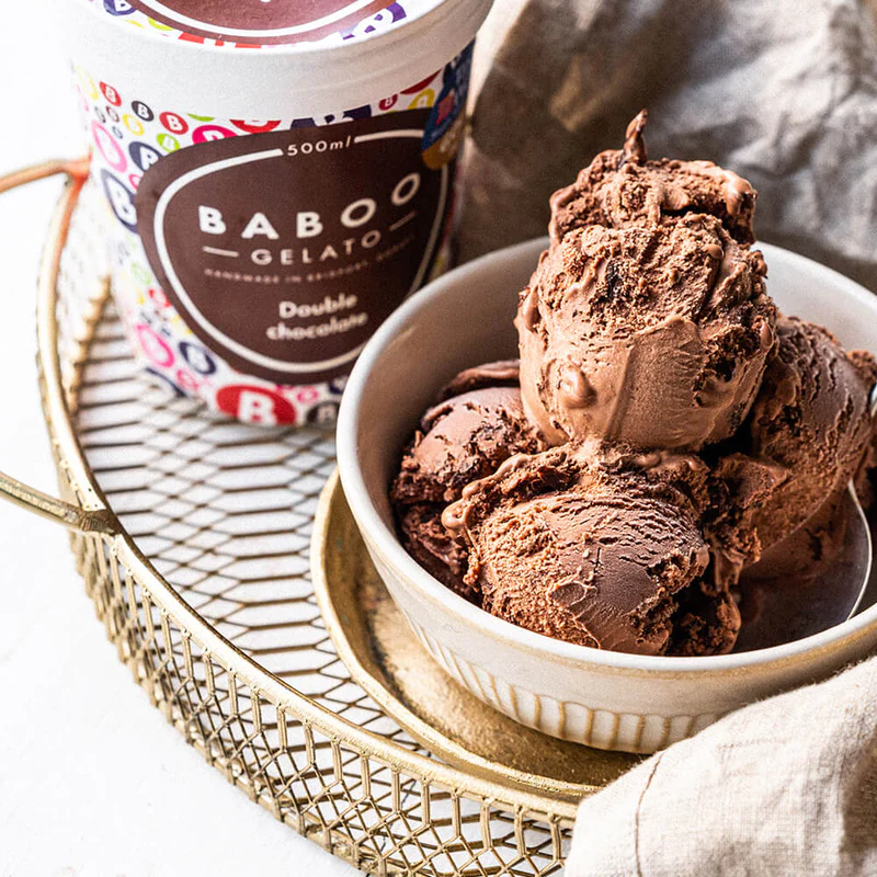 Baboo double chocolate gelato